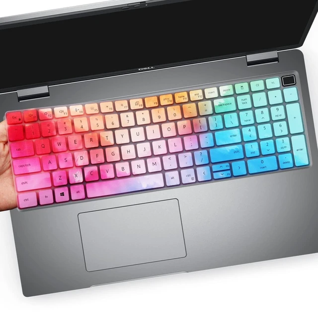 Main image of Keyboard Cover for 15.6 Inch Dell Latitude 3540 3550 5520 5521 5530 5531 5540 5550, 15.6 Inch Dell Precision 3560 3561 3570 3571 3580 3581 3590 3591 Laptop US Protective Keyboard Skin-Colorful