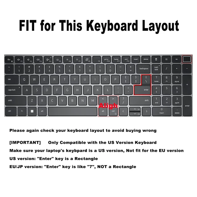 Alt view image 2 of 6 - Keyboard Cover for 15.6 Inch Dell Latitude 3540 3550 5520 5521 5530 5531 5540 5550, 15.6 Inch Dell Precision 3560 3561 3570 3571 3580 3581 3590 3591 Laptop US Protective Keyboard Skin-Colorful