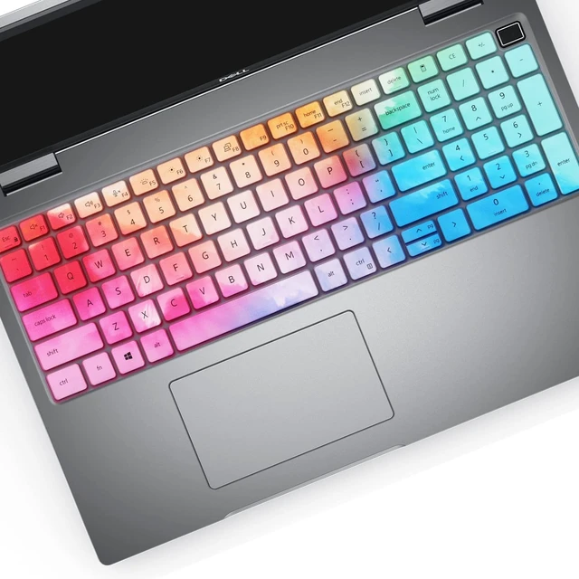 Alt view image 3 of 6 - Keyboard Cover for 15.6 Inch Dell Latitude 3540 3550 5520 5521 5530 5531 5540 5550, 15.6 Inch Dell Precision 3560 3561 3570 3571 3580 3581 3590 3591 Laptop US Protective Keyboard Skin-Colorful