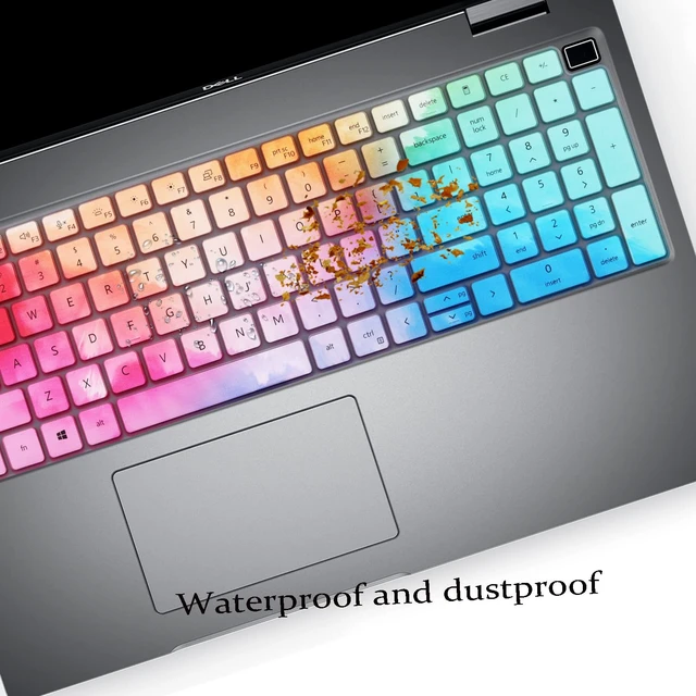Alt view image 5 of 6 - Keyboard Cover for 15.6 Inch Dell Latitude 3540 3550 5520 5521 5530 5531 5540 5550, 15.6 Inch Dell Precision 3560 3561 3570 3571 3580 3581 3590 3591 Laptop US Protective Keyboard Skin-Colorful