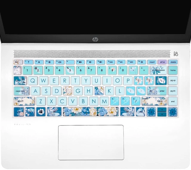 Main image of Keyboard Cover for HP 14" Laptop 2020 2019 2018,HP Pavilion x360 14M-BA 14M-CD 14M-DH 14-BA 14-BF 14-cm 14-CF 14-DF 14-DK 14-DS 14-DQ Series 14 Inch Protective Skin,Peony