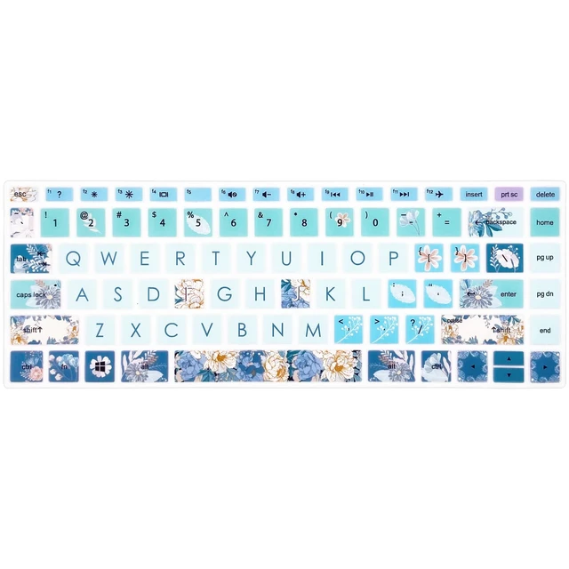 Alt view image 2 of 7 - Keyboard Cover for HP 14" Laptop 2020 2019 2018,HP Pavilion x360 14M-BA 14M-CD 14M-DH 14-BA 14-BF 14-cm 14-CF 14-DF 14-DK 14-DS 14-DQ Series 14 Inch Protective Skin,Peony