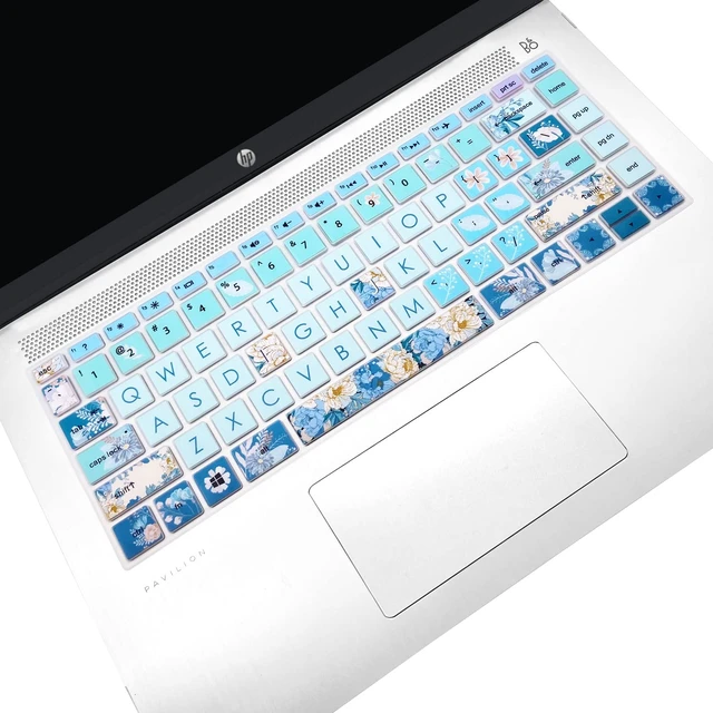 Alt view image 3 of 7 - Keyboard Cover for HP 14" Laptop 2020 2019 2018,HP Pavilion x360 14M-BA 14M-CD 14M-DH 14-BA 14-BF 14-cm 14-CF 14-DF 14-DK 14-DS 14-DQ Series 14 Inch Protective Skin,Peony