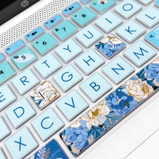 Alt view image 7 of 7 - Keyboard Cover for HP 14" Laptop 2020 2019 2018,HP Pavilion x360 14M-BA 14M-CD 14M-DH 14-BA 14-BF 14-cm 14-CF 14-DF 14-DK 14-DS 14-DQ Series 14 Inch Protective Skin,Peony
