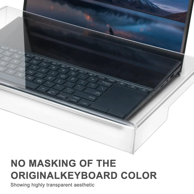 Alt view image 6 of 7 - 15.6 Inch Laptop Clear Acrylic Keyboard Cover Waterproof Protector Spill Proof & Anti-Cat Anti-Dust Transparent Keyboard Protector Cover for Home School Office