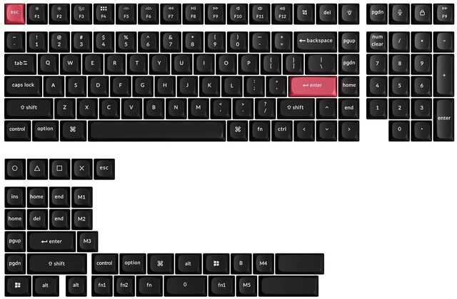 Main image of OSA Profile Double-Shot PBT Keycap Full Keycap Set (141 Keys) - White on Black, Compatible with MX Mechanical Switches, Non-Shine-Through, Fits ANSI Layouts (100%, TKL, 96%, 75%, 65%, 60%)