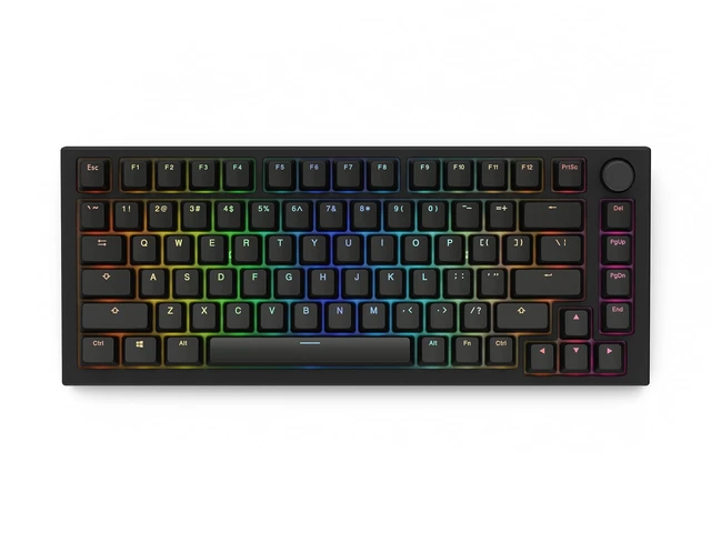 Alt view image 4 of 4 - Gaming ABS Doubleshot 123-Keycap Set (ANSI) - Premium OEM Profile in Classic Black - Ideal for RGB Backlit Mechanical Keyboards