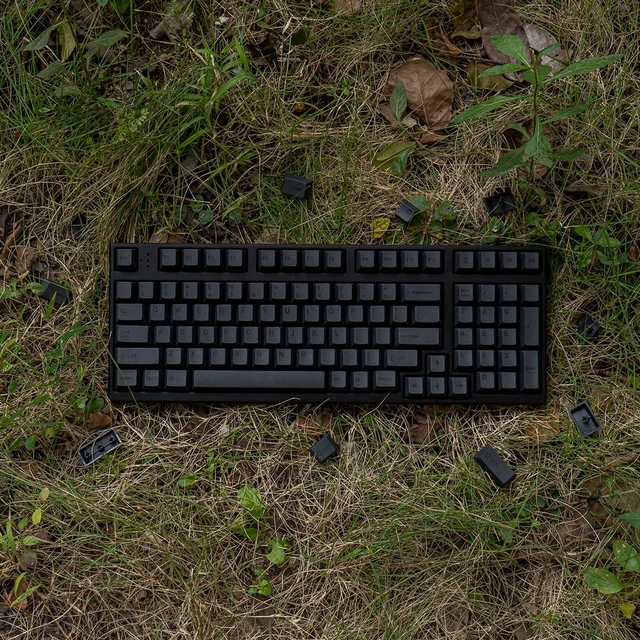 Alt view image 5 of 7 - PBT Gray Keycaps Set 144 Keys Cherry Profile DYE-Sub Custom ISO ANSI Keycaps for 61 64 87 104 108 Cherry MX Switches Mechanical Keyboards