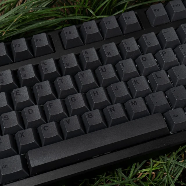 Alt view image 3 of 7 - PBT Gray Keycaps Set 144 Keys Cherry Profile DYE-Sub Custom ISO ANSI Keycaps for 61 64 87 104 108 Cherry MX Switches Mechanical Keyboards
