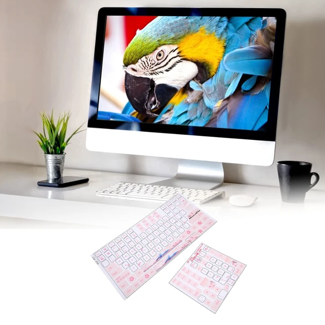 Alt view image 5 of 7 - Universal English Keyboard Stickers, PVC Mechanical Keyboard Stickers with Clear Pattern for Computer Laptop Notebook Desktop