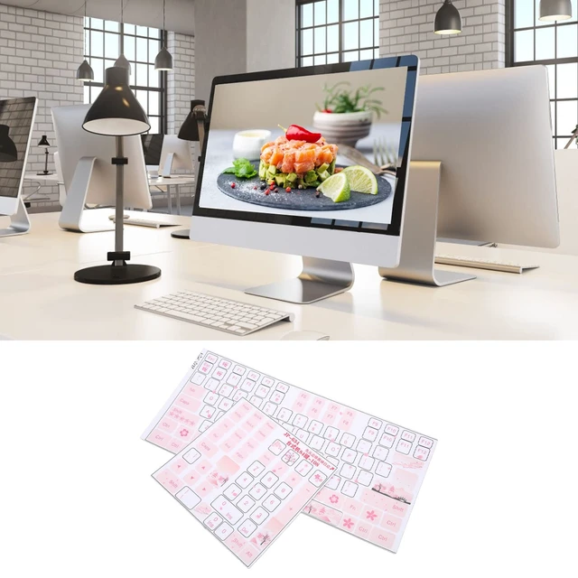 Alt view image 4 of 7 - Universal English Keyboard Stickers, PVC Mechanical Keyboard Stickers with Clear Pattern for Computer Laptop Notebook Desktop