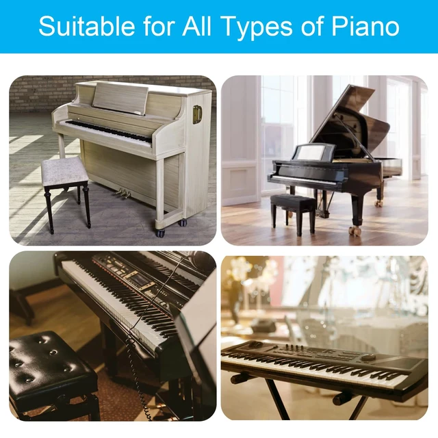 Alt view image 6 of 6 - 1 Pack Piano Keyboard Stickers for 88/76/61/54/49 Keys, Colorful and Removable Piano Stickers for Beginners, Keyboard Letters Labels, Eye-catching Notes