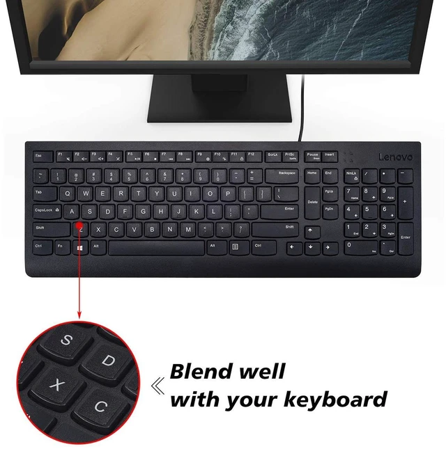 Alt view image 2 of 7 - 3PCS Universal English Keyboard Letter Stickers, Replacement English Keyboard Stickers with Black Background and White Lettering for PC Computer Laptop Desktop-English