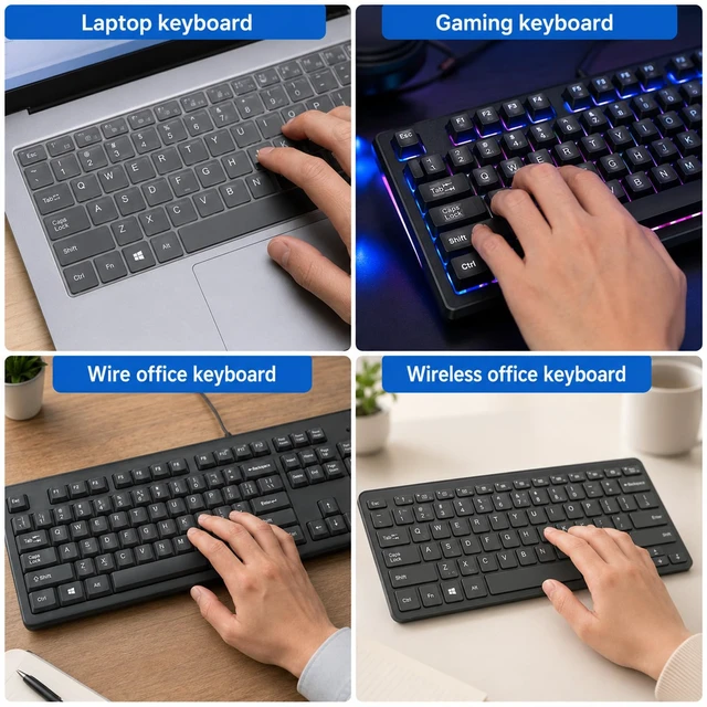 Alt view image 6 of 7 - 2 Pcs English Keyboard Stickers, Laptop Replacement English Letter Stickers | Transparent Background White Lettering Alphabet Sticker for Universal Computer Laptop Desktop