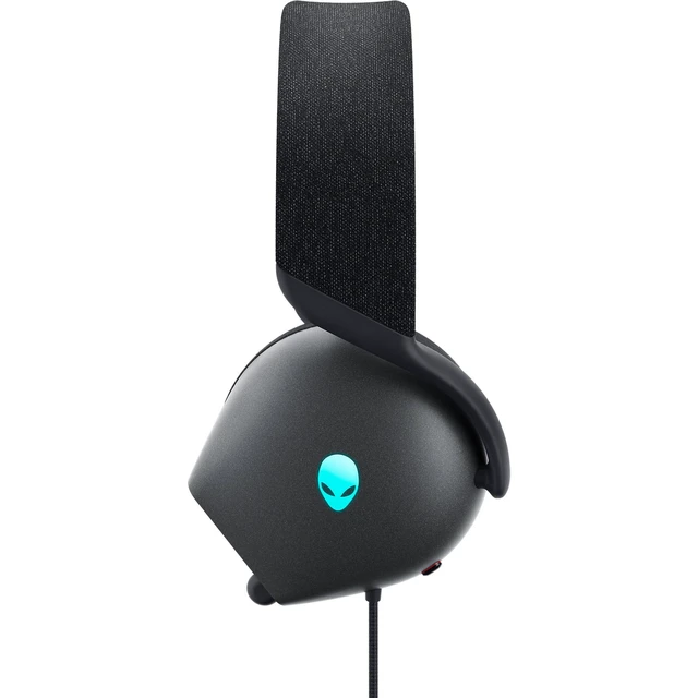 Alt view image 3 of 7 - Wired Gaming Headset AW520H | HiRes Audio 2040kHz, Memory Foam Breathable Earpads, Dark Side of the Moon, Retractable Mic, 3.5mm to USB Adapter