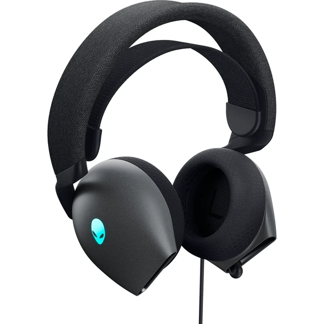 Alt view image 7 of 7 - Wired Gaming Headset AW520H | HiRes Audio 2040kHz, Memory Foam Breathable Earpads, Dark Side of the Moon, Retractable Mic, 3.5mm to USB Adapter
