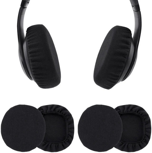 Main image of 2 Pairs Headphone Covers for Ears, Gym, Gaming (9-11 cm) | Headphone Sweat Covers, Washable, Stretchable, Ear Pads Protectors for Libraries