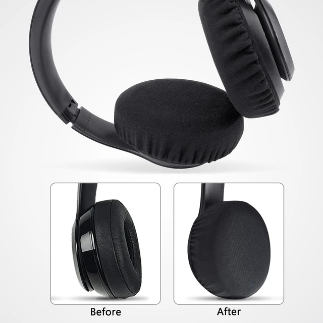 Alt view image 5 of 7 - 2 Pairs Headphone Covers for Ears, Gym, Gaming (9-11 cm) | Headphone Sweat Covers, Washable, Stretchable, Ear Pads Protectors for Libraries