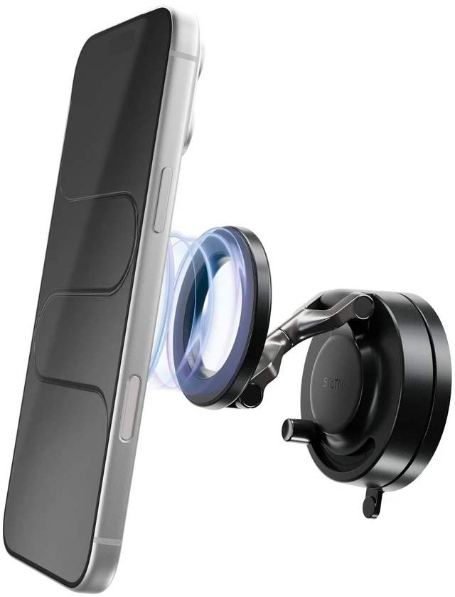 Main image of HyperMount (Gen 3) Magnetic Phone Holder, for iPhone and Android | Upgraded Magnet Strength, Nano-suction Adhesive Gel, 360° Rotation, Compatible with MagSafe, Metal Rings for Android