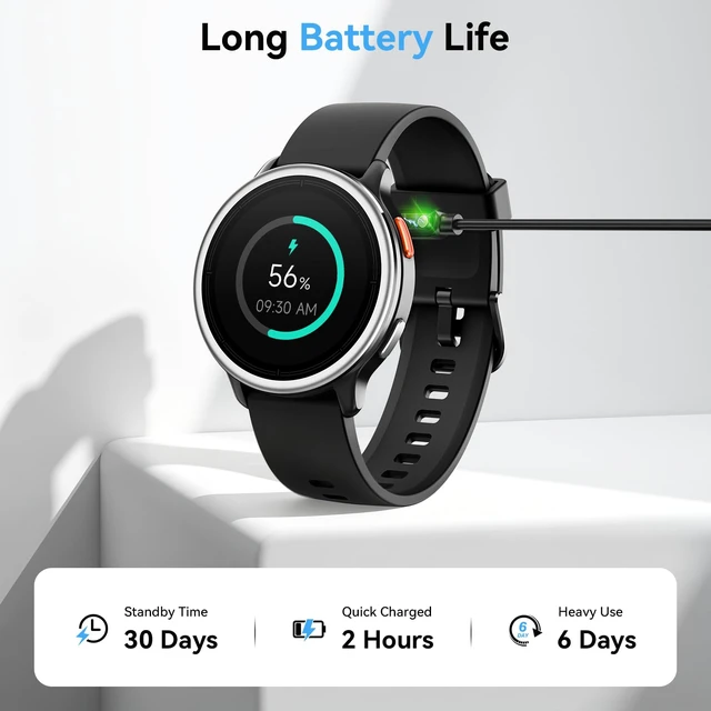 Alt view image 6 of 7 - Smart Watch for Men Women, 1.27" HD Smartwatch (Answer/Make Calls), 2 Bands | Compatible iPhone/Samsung/Android, 120+ Sport Modes Fitness Tracker with Heart Rate/Sleep/Step Monitor, IP68 Waterproof