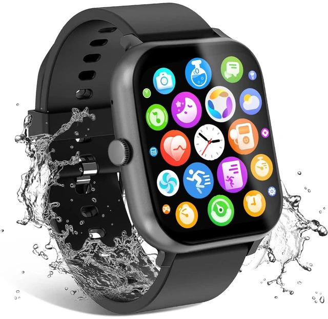 Main image of Smart Watch for Men Women Compatible with iOS Android Phone, 1.83" Full Touchscreen IP68 Waterproof Smartwatch,Fitness Tracker with Make/Recive Call 123+ Sport Modes Heart Rate/Sleep Monitor