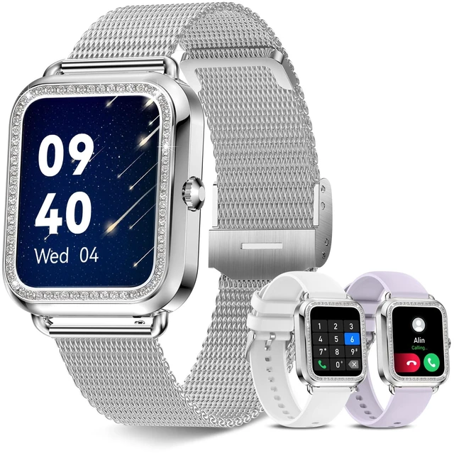 Main image of 1.6'' Touch Screen Smart Watch for Women (Answer/Make Call), Activity Trackers and Smartwatches with Waterproof Heart Rate Sleep Monitor 100+ Sports Pedometer AI Voice,Fitness Watch for iPhone Android