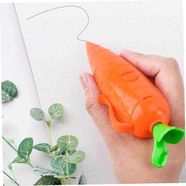 Alt view image 3 of 7 - 2Pcs Carrot Pen, Cute 60-Second Voice Recorder for Kids, Smooth-Writing Ballpoint Pen - Fun & Creative Gifts for Kids, Students, Teachers