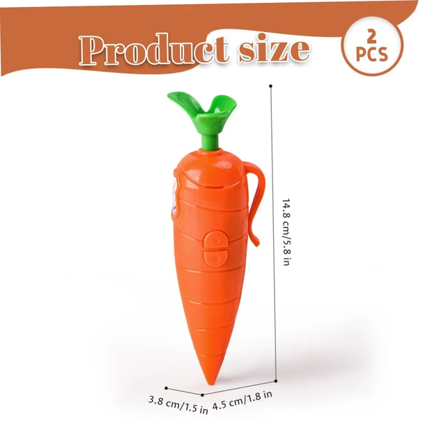 Alt view image 5 of 7 - 2Pcs Carrot Pen, Cute 60-Second Voice Recorder for Kids, Smooth-Writing Ballpoint Pen - Fun & Creative Gifts for Kids, Students, Teachers