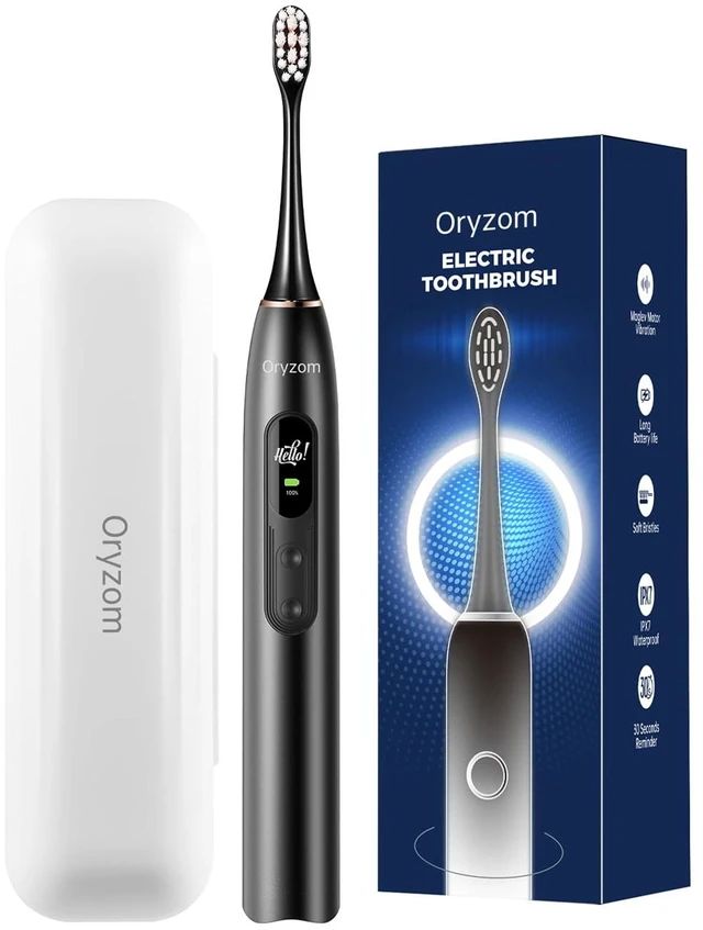 Main image of Electric Toothbrush - 5 Modes for Personalized Care, Smart Pressure Control to Protect Gums, Rechargeable with Pressure Sensor and Timer, Customizable Intensity Powered Toothbrush