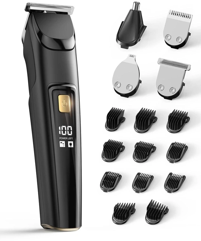 Main image of Beard Trimmer for Men, Fast Charging 4-in-1 Kit, 18 Lengths, Accessories | Waterproof Mustache Grooming Kit, Rechargeable Beard Hair Nose Ear & Body Trimmer, Face Shaver, gift for men,husband & father