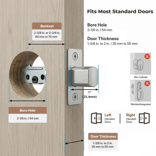 Alt view image 4 of 7 - Fingerprint Door Lock, Smart Deadbolt with Keypad and Bluetooth App Control | Keyless Entry Electronic Deadbolt with Auto Lock, Backup Keys & Zinc Alloy Body
