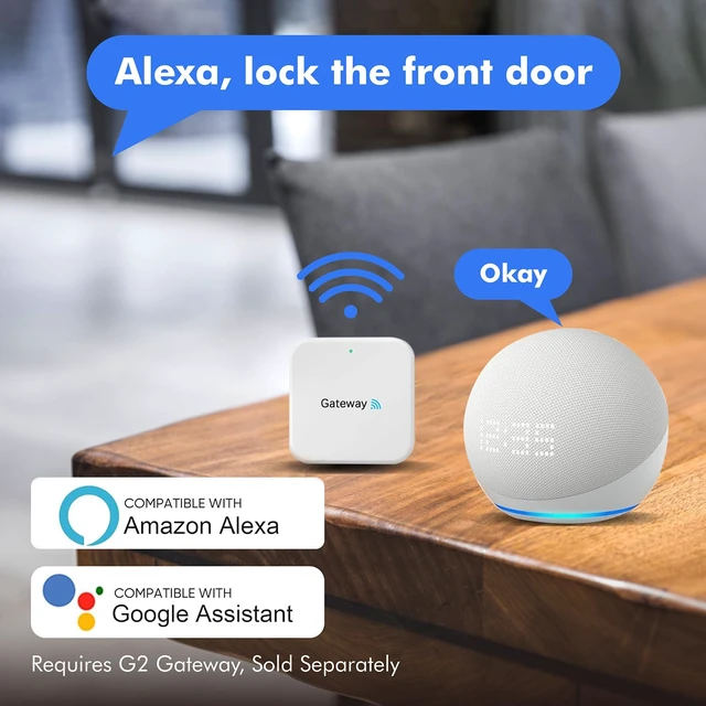 Alt view image 7 of 7 - Fingerprint Keyless Entry Door Lock,Smart Deadbolt Locks with App Countrol,Biometric Door Lock with 2 Keys,10 Months Battery,Auto-Lock,One-Touch Lock,Easy Install,Deadbolt Alternative,IP66 Waterproof
