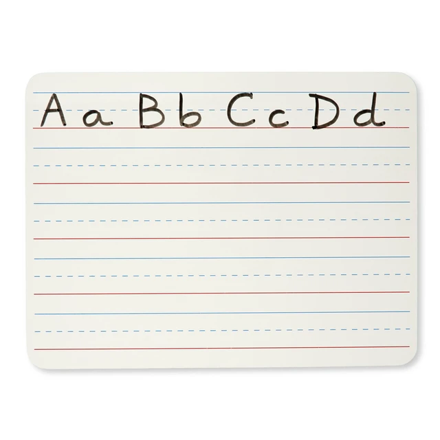Alt view image 2 of 5 - Dry Erase Board, Two Sided, Lined/Plain, 9" x 12" (35120)
