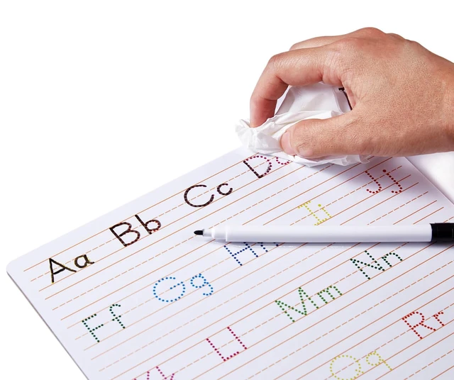 Alt view image 6 of 6 - Dry Erase Alphabet Tracing Board: Letter and Numbers Handwriting Practice for Kids Learning, Reusable Boards for Kindergarten and Preschool