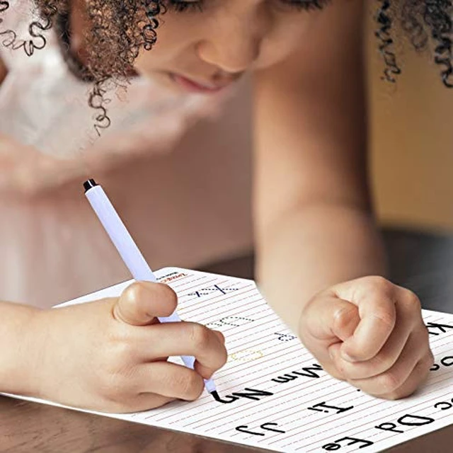 Alt view image 7 of 7 - Handwriting Practice Letter Tracing for Kids: Board for Cursive & Printing Style with Dry Erase Marker for Preschooler - Reusable Wipe Clean ABC Alphabet Learn to Write, 8.3 x 11 Inches