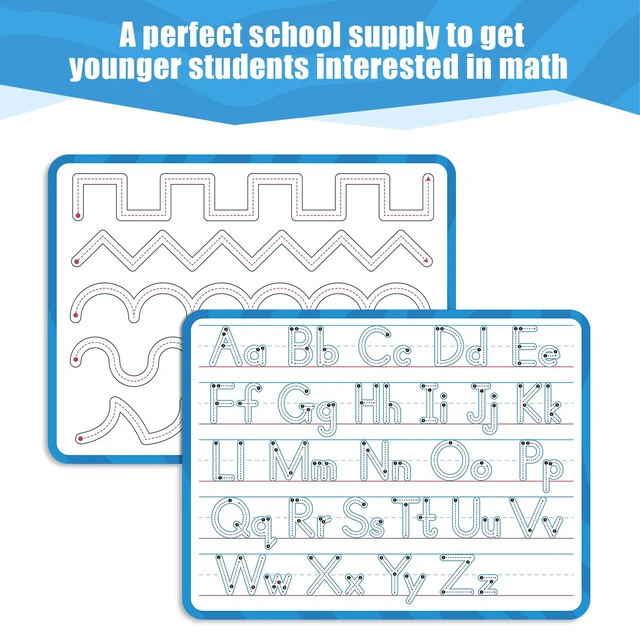 Alt view image 3 of 7 - Handwriting Practice Dry Erase Board ABC Tracing for Kids Ages 3-5 | Reusable Whiteboard for Preschool, Kindergarten & Homeschool | Ideal for Early Writing & Pre-K Activities | 9" x 12"
