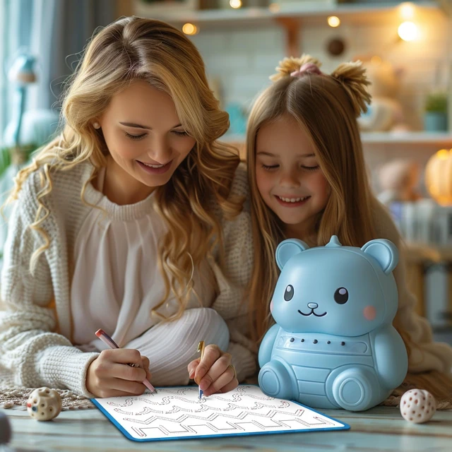 Alt view image 6 of 7 - Handwriting Practice Dry Erase Board ABC Tracing for Kids Ages 3-5 | Reusable Whiteboard for Preschool, Kindergarten & Homeschool | Ideal for Early Writing & Pre-K Activities | 9" x 12"