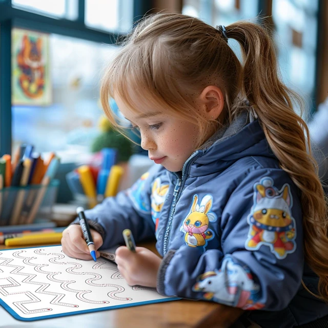 Alt view image 7 of 7 - Handwriting Practice Dry Erase Board ABC Tracing for Kids Ages 3-5 | Reusable Whiteboard for Preschool, Kindergarten & Homeschool | Ideal for Early Writing & Pre-K Activities | 9" x 12"