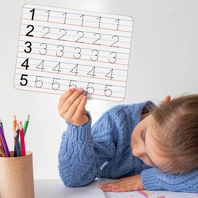 Alt view image 4 of 7 - Dry Erase Boards 25 Pack, Double Sided Small Whiteboards with Lines for Kids, Students, Teacher & Classroom Pack, 9"x12" Mini Individual White Boards Lined for Writing Math English Practice