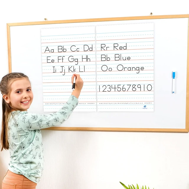 Alt view image 2 of 7 - Extra Large Magnetic Handwriting Paper - 23'x18' - Simply Magic | Jumbo Magnetic Notebook Paper for Whiteboard, Giant Magnet Lined Papers for Classroom, Giant Lined Dry Erase Chart