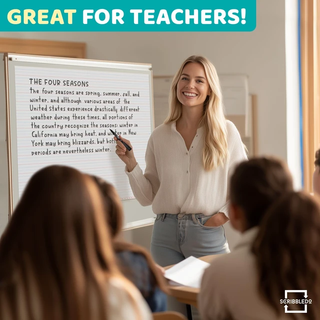 Alt view image 7 of 7 - 30x24 Large Magnetic Notebook Paper For Classroom Elementary Classroom Must Haves for Teachers Elementary Giant Dry Erase Magnetic Lined Paper for Whiteboard Third Fifth Grade Handwriting
