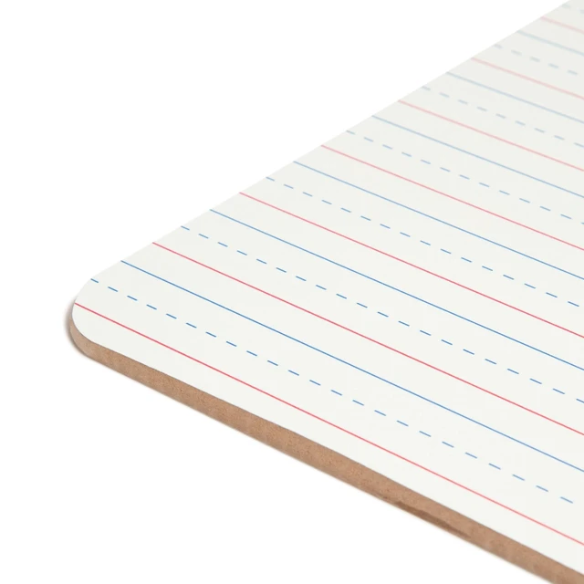 Alt view image 5 of 6 - Mini Dry Erase Board for School, 10 Count | Ten 9 x 12 white boards for students, a handheld whiteboard small enough for a lap, lined on one face and blank on the other.