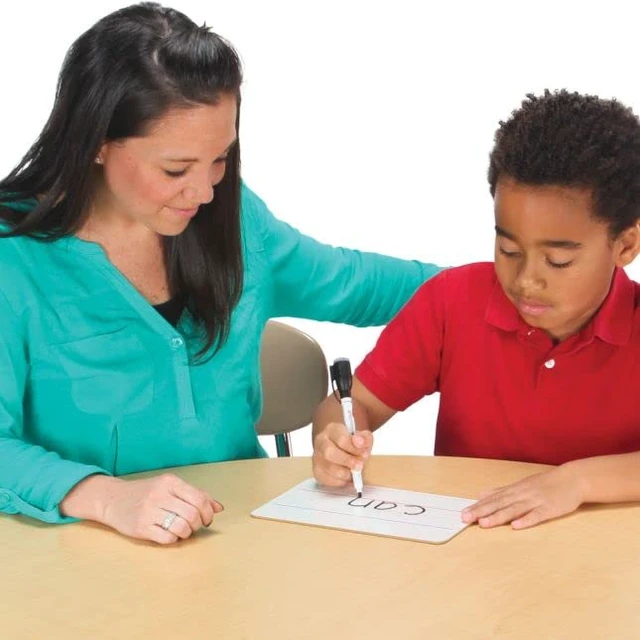Alt view image 5 of 7 - Mini Double-Sided Dry Erase Boards, Set of 12 | 9" x 6", Blank and Lined, Non-Magnetic