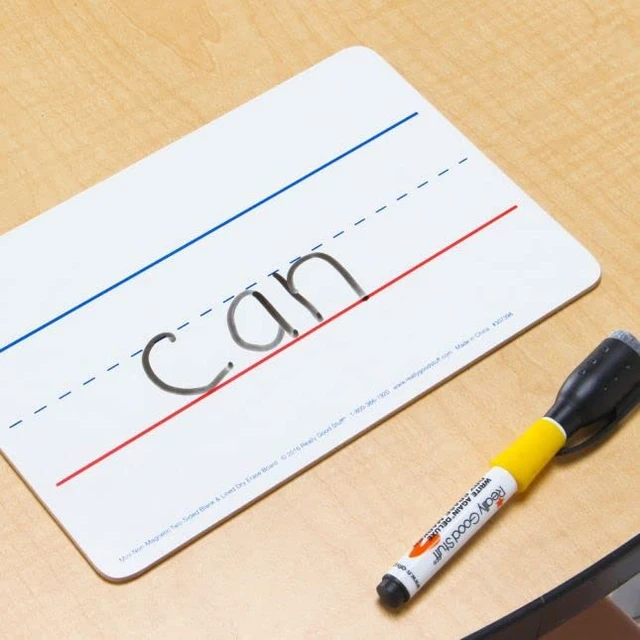 Alt view image 6 of 7 - Mini Double-Sided Dry Erase Boards, Set of 12 | 9" x 6", Blank and Lined, Non-Magnetic