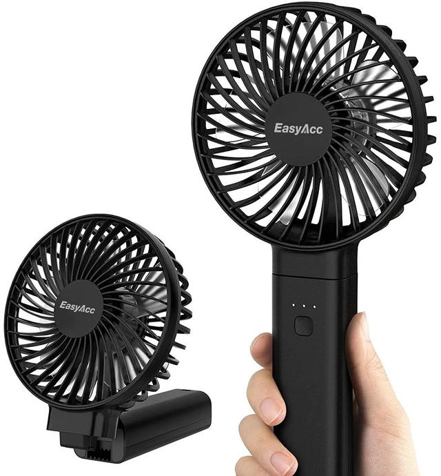 Main image of Personal Fans Portable Rechargeable, Washable Guard + Powerful + 180°Foldable + Professional ODM Fan + Durable, 4 Speeds Portable Cooling Fan for Travel Outdoor Office