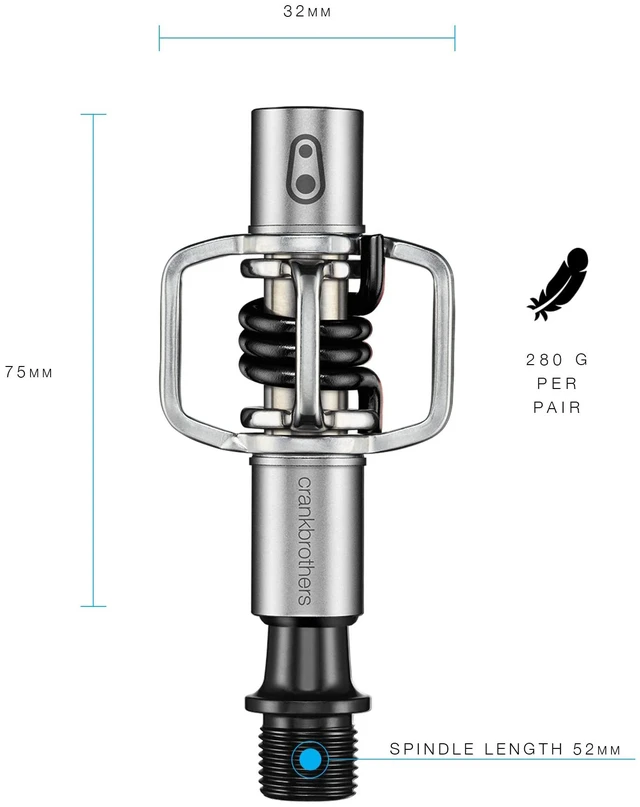 Alt view image 2 of 5 - MTB Pedals Eggbeater 1 Black | Spring