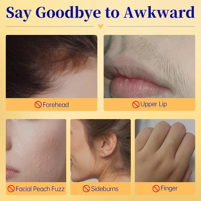 Alt view image 2 of 7 - 5 Min Facial Hair Removal For Women and Men, Painless & Gentle Sensitive Skin Hair Removal Cream with Soothing Cream for Chin & Upper Lip & Cheeks -2.03 Fl Oz