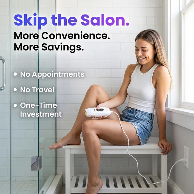 Alt view image 6 of 7 - FrostLite Pro Ice Cooling IPL Laser Hair Removal Device - At Home Gentle & Painless Hair Reduction for Smooth, Hair-Less Skin on Body for Women and Men