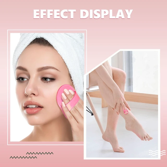 Alt view image 5 of 7 - 32 Pcs Smooth Away Hair Removal Pads 2 Sizes Facial Hair Remover Pads and 30 Pcs Exfoliation Fine Sandpaper for Women Girls Faces Lips