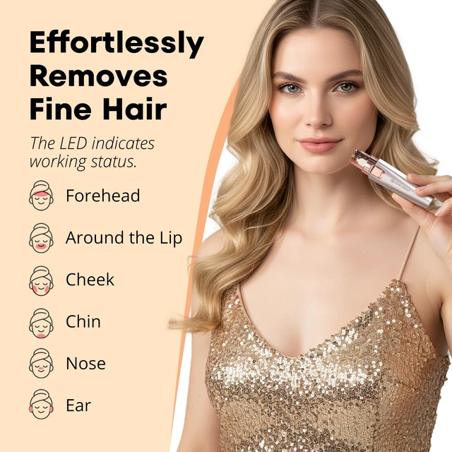 Alt view image 3 of 6 - Nose Hair Trimmer: 3 in1 Rechargeable Facial Hair Removal & Eyebrow Shaver - Painless Electric Hair Remover Device for Women & Men with Built-in LED Light